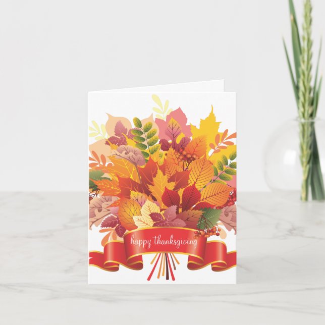 Carte de remerciement de Thanksgiving (Devant)