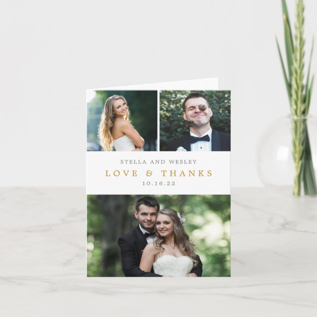 Carte de remerciement éditables en couleur avec co (Devant)