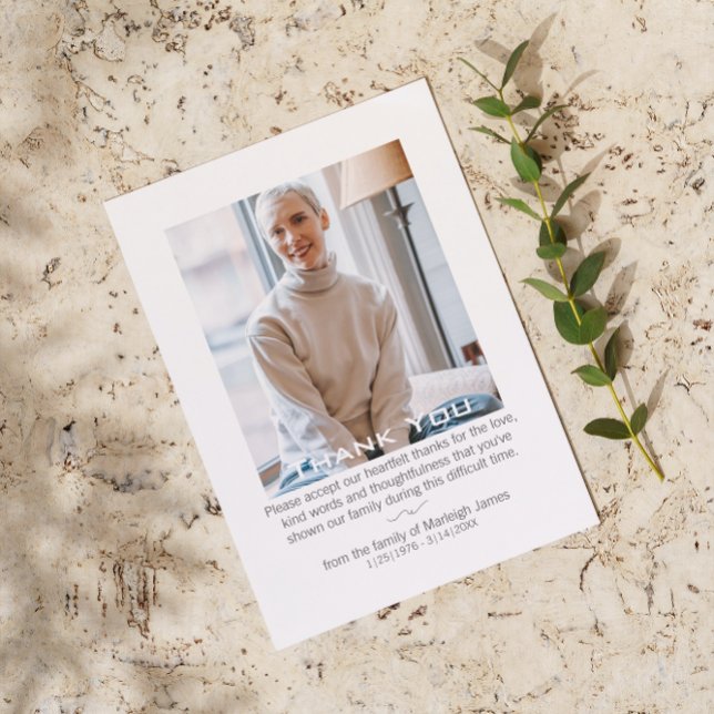 Carte de remerciement élégante pour célébration de (Créateur téléchargé)