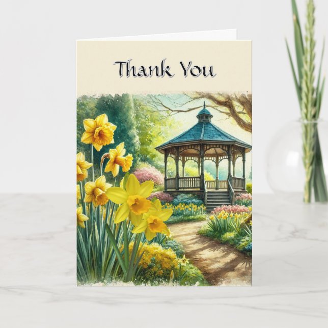 Carte de remerciement Fleurs de printemps pour Bab (Devant)