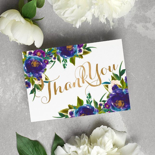 Carte de remerciement florale (Créateur téléchargé)