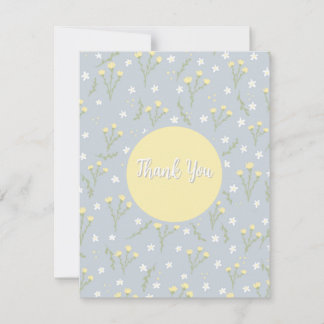 Carte de remerciement florale