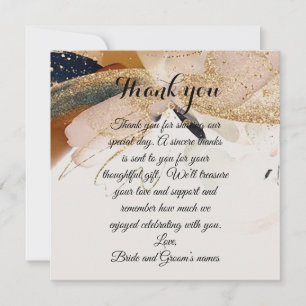 Carte de remerciement "Golden Dragonfly"