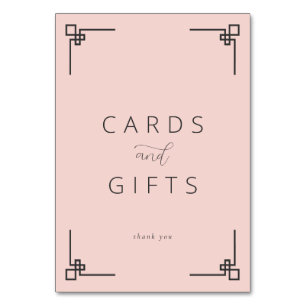 Carte de remerciement Grateful Pink Minimalist
