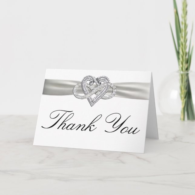 Carte de remerciement Infinity Heart (Devant)
