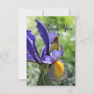 Carte de remerciement Iris Violet