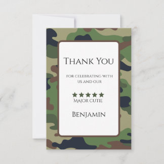 Carte de remerciement Major Cutie pour le premier 