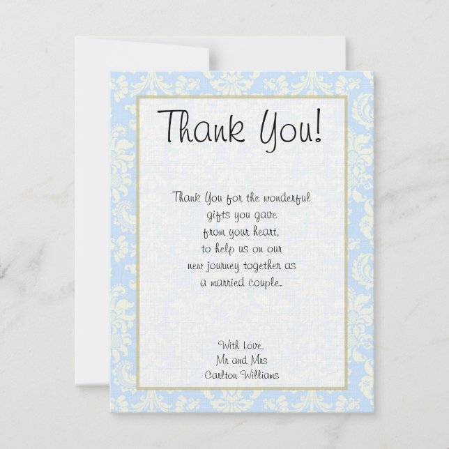 Carte de remerciement mariage chaussure plate à da (Devant)