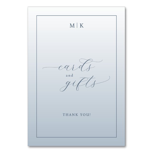 Carte de Remerciement Minimaliste Bleu Calme (Par défaut)