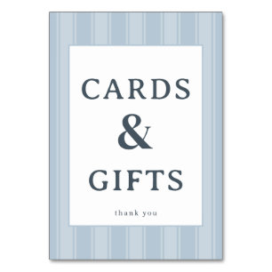 Carte de remerciement minimaliste bleu reconnaissa
