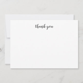 Carte de remerciement minimaliste délicate