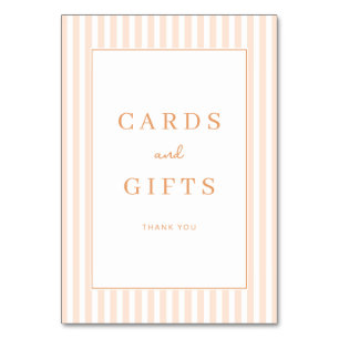 Carte de remerciement minimaliste Grateful Peach