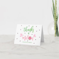 Carte de remerciement Pastèque Merci un melon