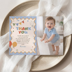 Carte de remerciement photo d'anniversaire amusant