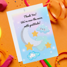 Carte de remerciement photo d'anniversaire mignonn