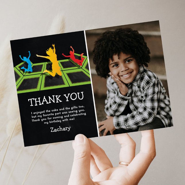 Carte de remerciement photo d'anniversaire pour en (Créateur téléchargé)