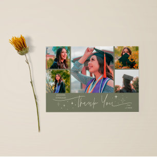 Carte de remerciement photo multi-images Twinkle S