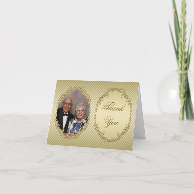 Carte de remerciement photo pour les 50 ans de mar (Devant)