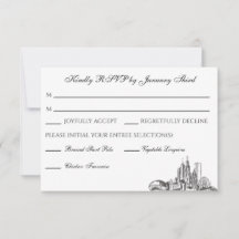 Carte de remerciement plat de l'horizon de Chicago