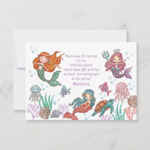 Carte de remerciement plat pour votre venue