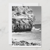 Carte de remerciement plate de Shipwreck Cliff, Ka