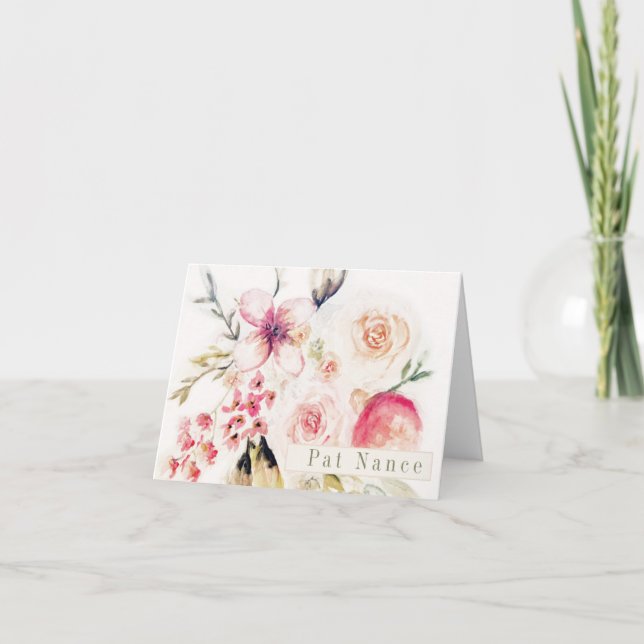 Carte de remerciement pliée (Devant)