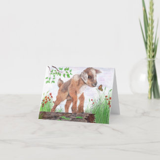 Carte de remerciement pliée