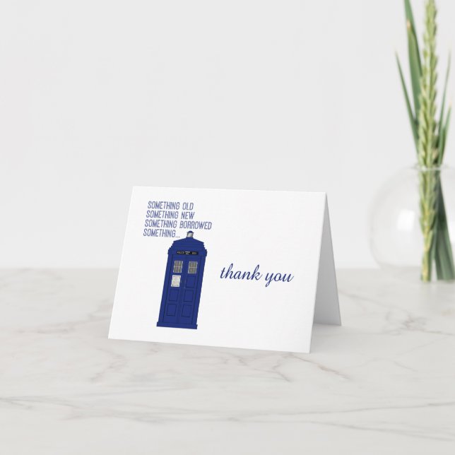 Carte de remerciement Police Box v1 (Devant)
