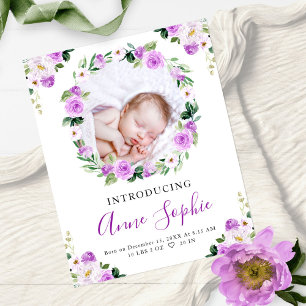Carte de Remerciement pour Annonce de Naissance av