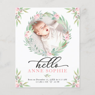 Carte de Remerciement pour Annonce de Naissance Bu