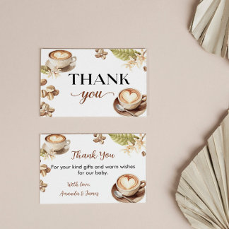 Carte de remerciement pour Baby Shower 'Bébé prépa