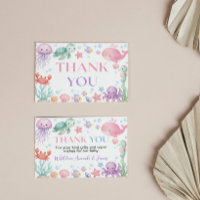 Carte de remerciement pour Baby Shower Sea You Soo