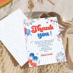Carte de remerciement pour fête d'anniversaire - 4