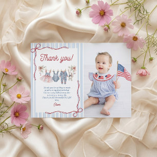 Carte de remerciement pour fête d'anniversaire de