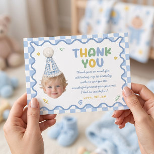 Carte de remerciement pour le 1er anniversaire d'u