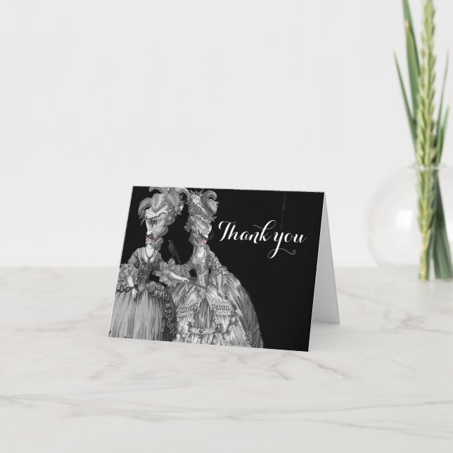 Carte de remerciement pour le Bal d'Halloween. (Devant)