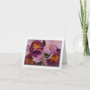Carte de remerciement pour l'orchidée hybride Catt