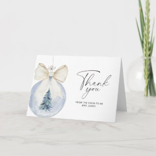 Carte de remerciement pour shower de mariage en fo