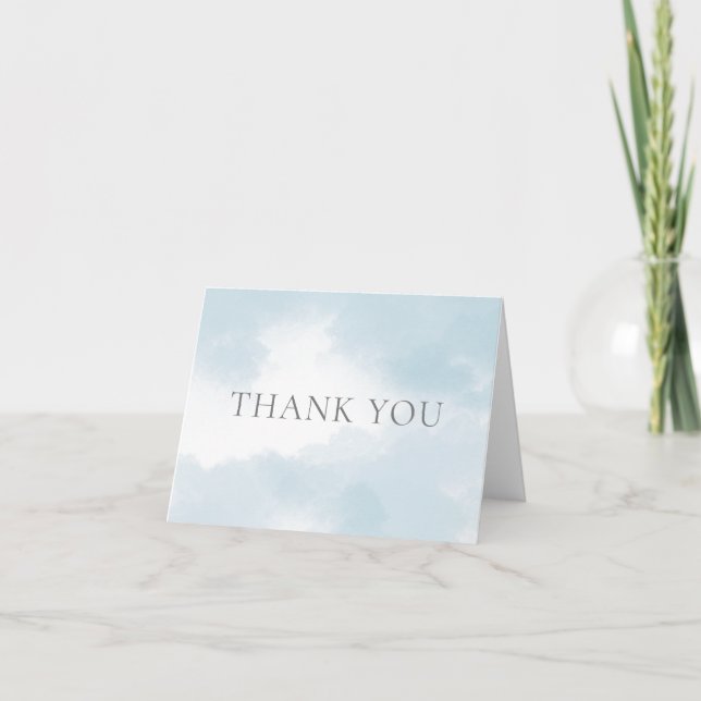 Carte de Remerciement pour une Baby Shower Cloud N (Devant)