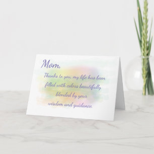 Carte de remerciement pour votre sagesse le jour d