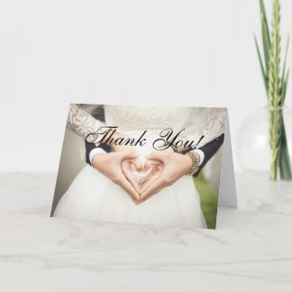 Carte de remerciement pour votre venue au mariage