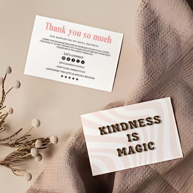 Carte de remerciement rétro pour entreprise (Créateur téléchargé)