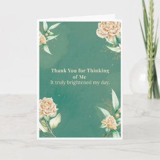 Carte de remerciement Rose pour avoir pensé à moi