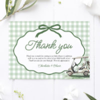 Carte de remerciement Sage Green Golf Nouveau au C