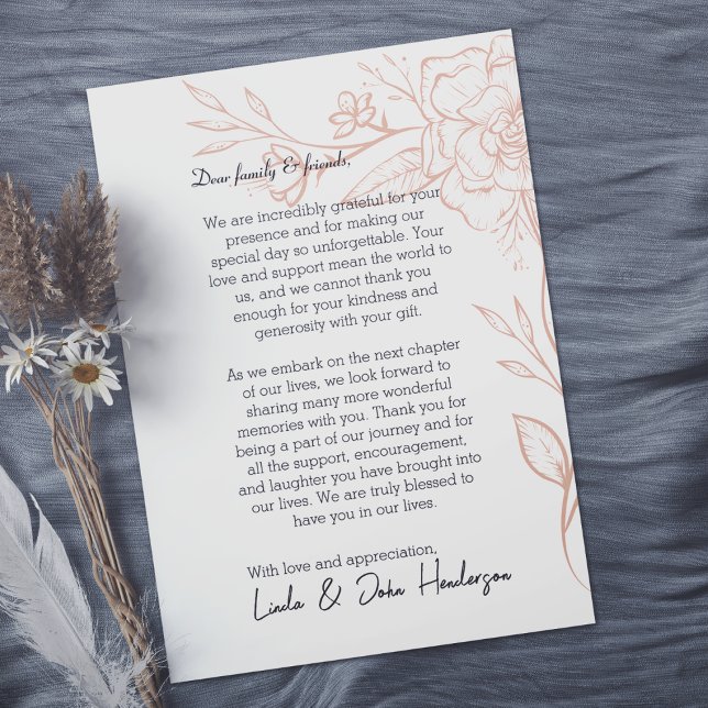 Carte de remerciement simple avec code QR à motif  (Leave a lasting impression and express your thanks in a truly special and meaningful way.)