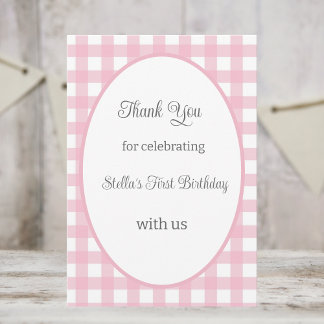 Carte de remerciement Some Bunny pour fête d'anniv