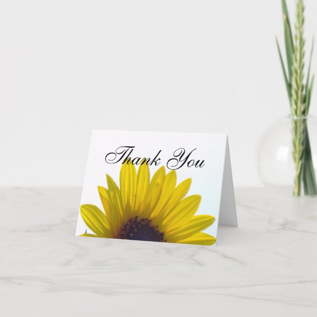 Carte de remerciement Tournesol géant (Devant)