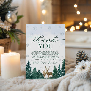 Carte de remerciement Winter ONEderland