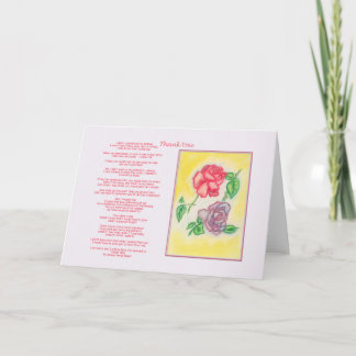 Carte de remerciements