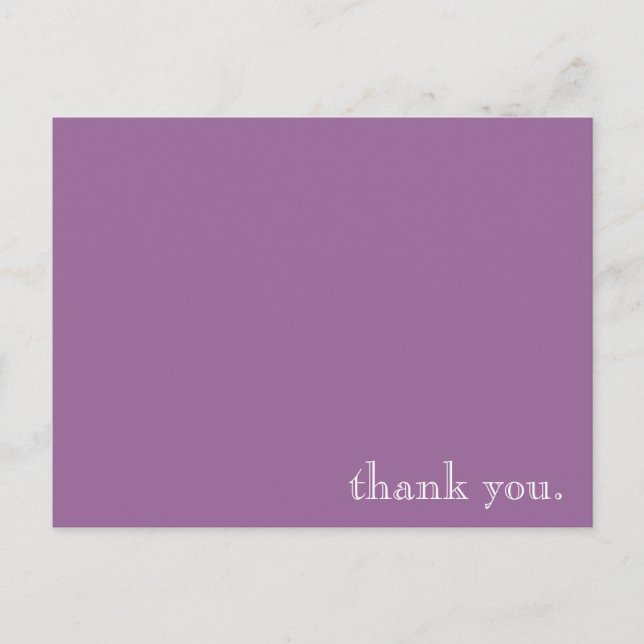 carte de remerciements (Devant)
